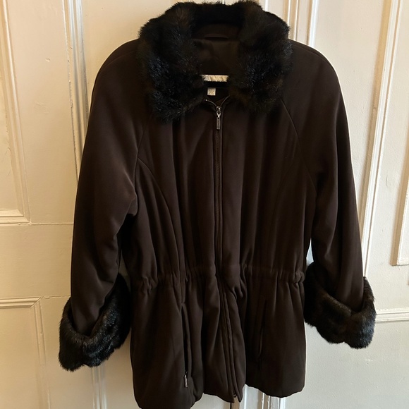 Vintage Jones New York Brown Jacket - Picture 1 of 7